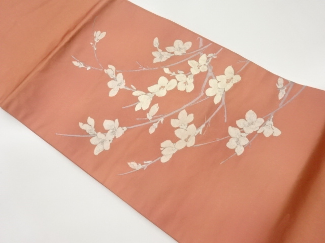 花模様織出し名古屋帯